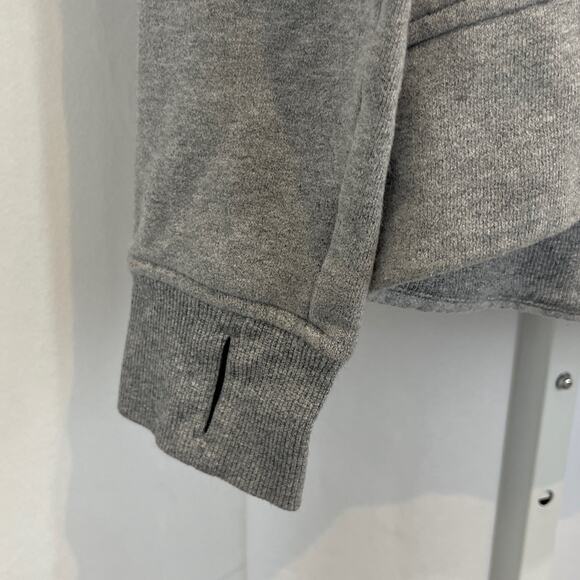 LULULEMON Fleece Please Hoodie Full Zip Sweatshirt Heathered Speckled Gray Sz 4 - Picture 6 of 9